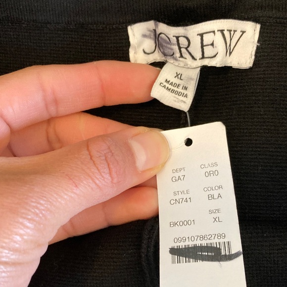 J. Crew New Delaney Sweater Pants Womens Classic Black Trousers XL - Picture 3 of 8